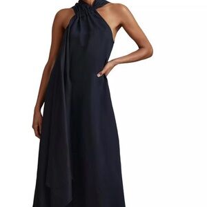 REISS  COSETTE TWIST MIDI DRESS